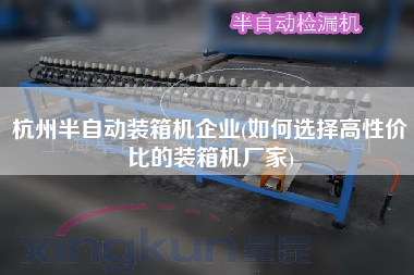 杭州半自动装箱机企业(如何选择高性价比的装箱机厂家)