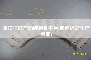 重庆抓取自动装箱机平台(如何提高生产效率)