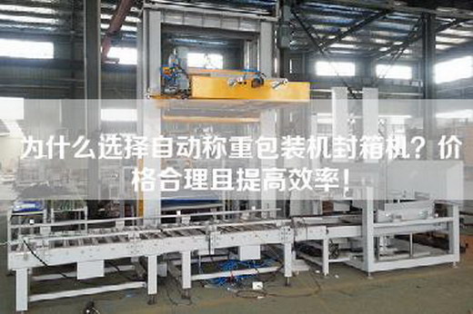 为什么选择自动称重包装机封箱机？价格合理且提高效率！