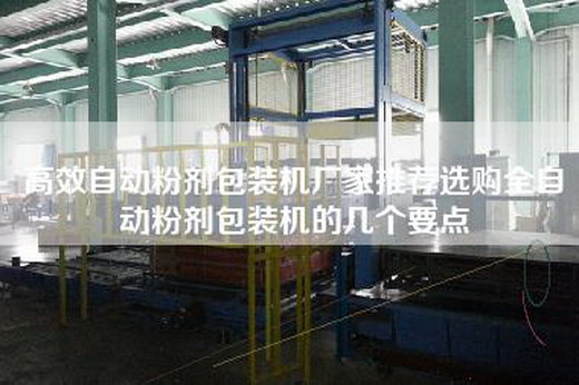 高效自动粉剂包装机厂家推荐选购全自动粉剂包装机的几个要点