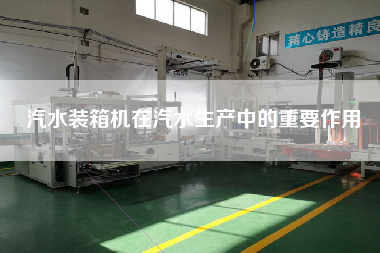 汽水装箱机在汽水生产中的重要作用