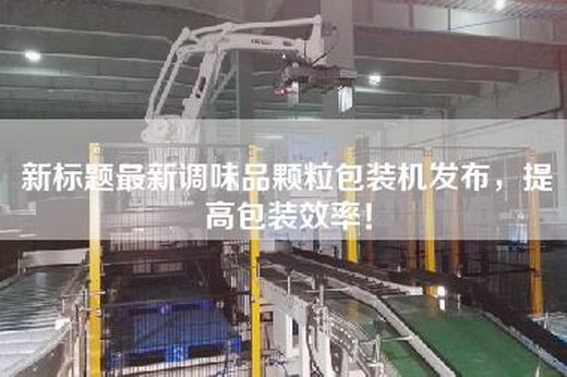 新标题最新调味品颗粒包装机发布，提高包装效率！