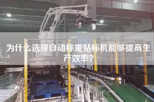 为什么选择自动称重贴标机能够提高生产效率？