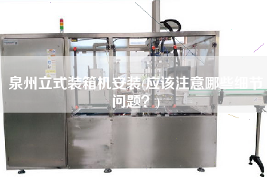 泉州立式装箱机安装(应该注意哪些细节问题)